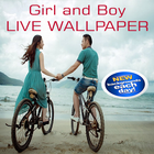 Girl and Boy Live Wallpaper icon