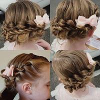 Girl's hairstyle to party Affiche