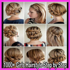 1000+ Girls Hairstyle Step by Step icon