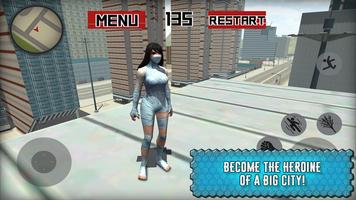 Girl Spider Hero Battle 3D الملصق