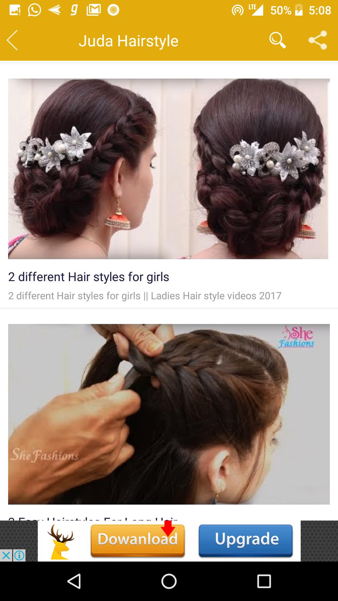 girls hairstyle videos for android - apk download