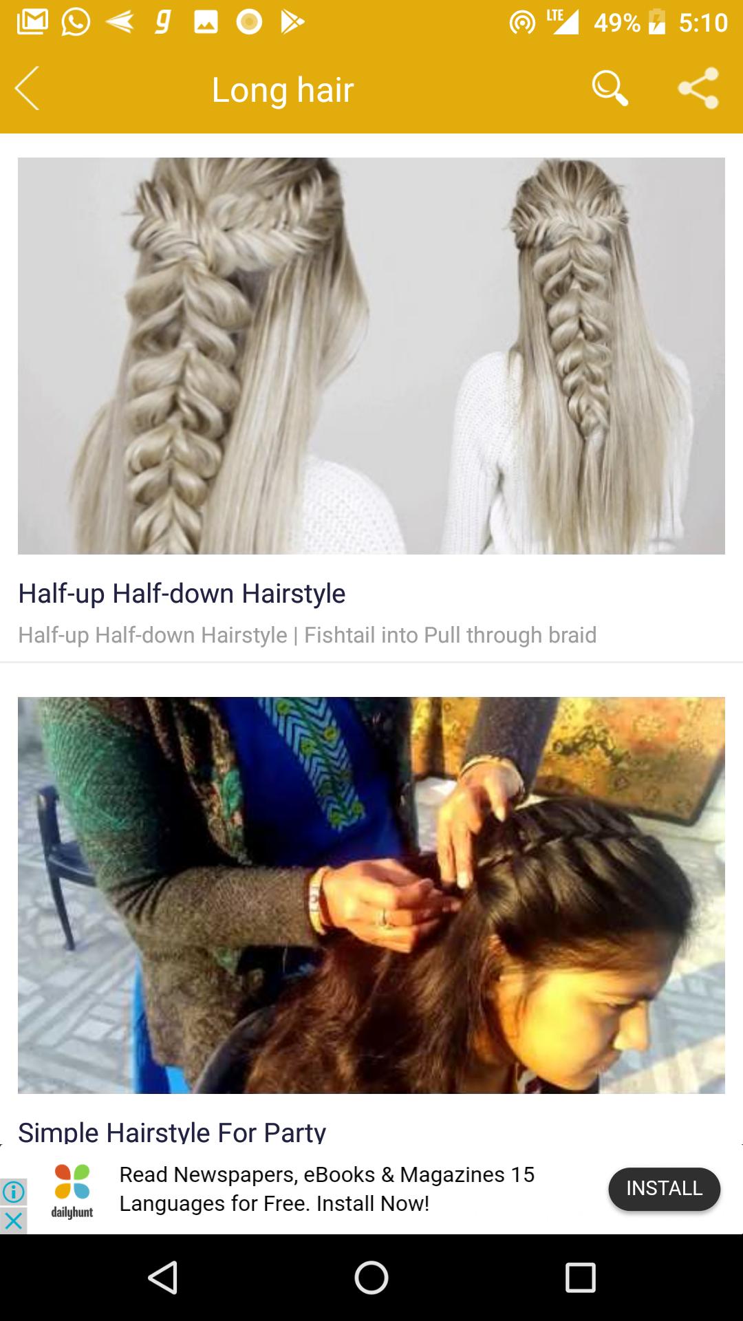 Girls Hairstyle Videos APK pour Android Télécharger