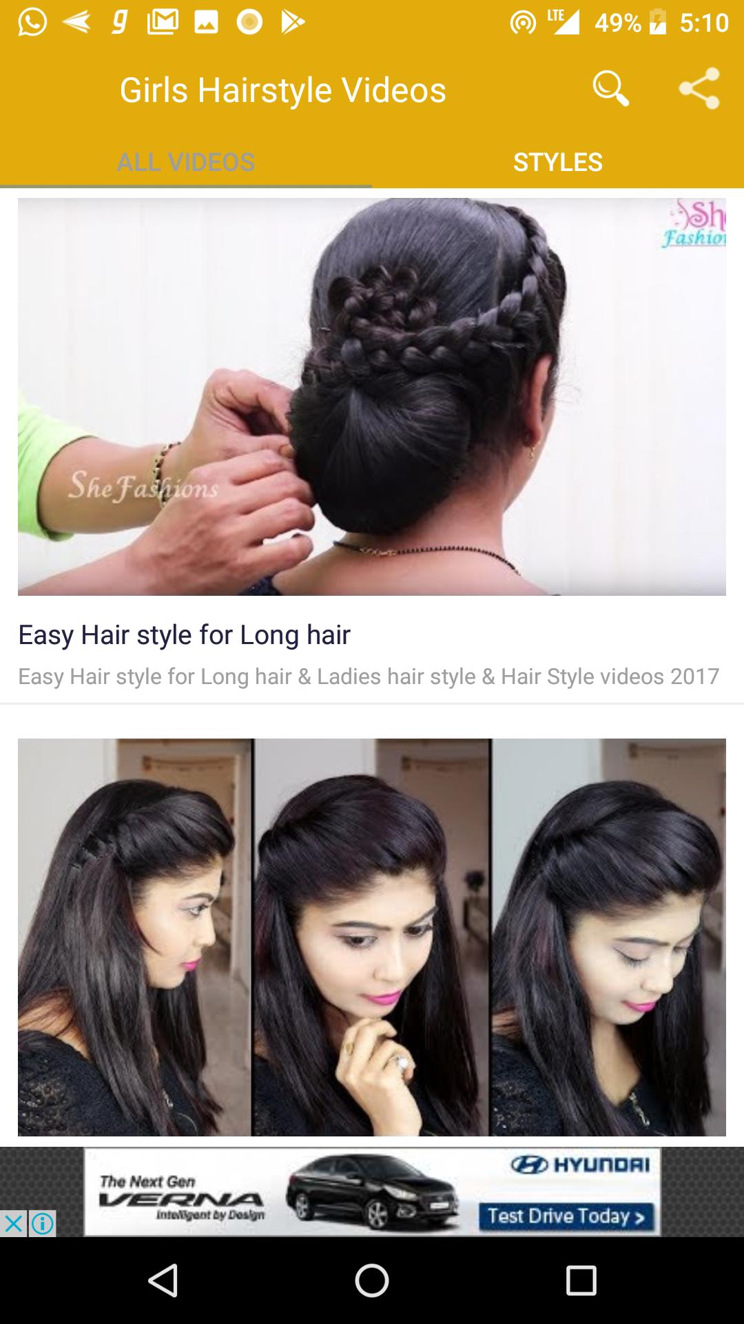 girls hairstyle videos for android - apk download