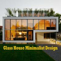 Glass House Minimalist Design poster