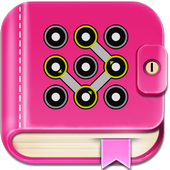 Secret diary with lock icon Secret diary with lock icon