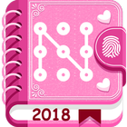 Secret diary with lock-icoon