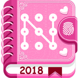 Secret diary with lock ícone