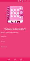 Secret diary with lock الملصق