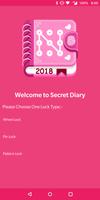 Secret diary with lock-poster