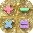 Calculadora Glitter Bonito - Linda Calculadora ícone