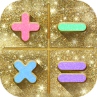 Glitter Kalkulator - Comel Kalkulator ikon