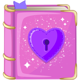 Glitter Diary for Girls with Lock icon