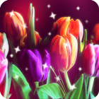 glitter flower live wallpaper-icoon