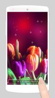 glitter flower live wallpaper imagem de tela 2