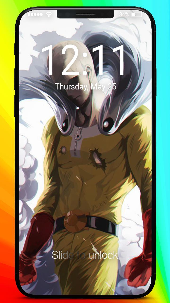 One Punch Man Anime Art Wallpaper Phone Lock For Android Apk