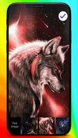 Black Wolf Fantasy Werewolf App Lock Screen capture d'écran 2