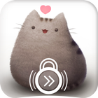 Pusheen Cute Kawaii Cat Awesome PIN Lock Screen simgesi