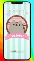 Pusheen Cute Kawaii Cat Awesome PIN Lock Screen Plakat