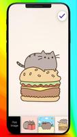 Pusheen Cute Kawaii Cat Awesome PIN Lock Screen capture d'écran 2