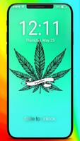 Cannabis Leaf Weed Marihuana Home Locker โปสเตอร์