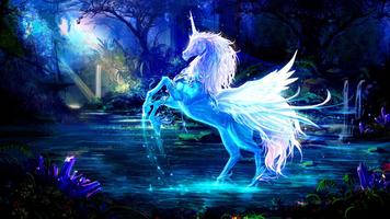 Unicorn Live Wallpaper captura de pantalla 1