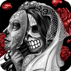 Skull Mexican Live Wallpaper أيقونة