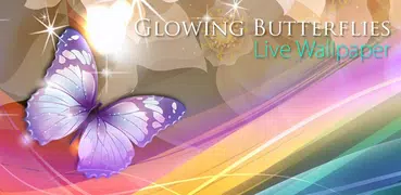 Glowing Butterflies Wallpaper