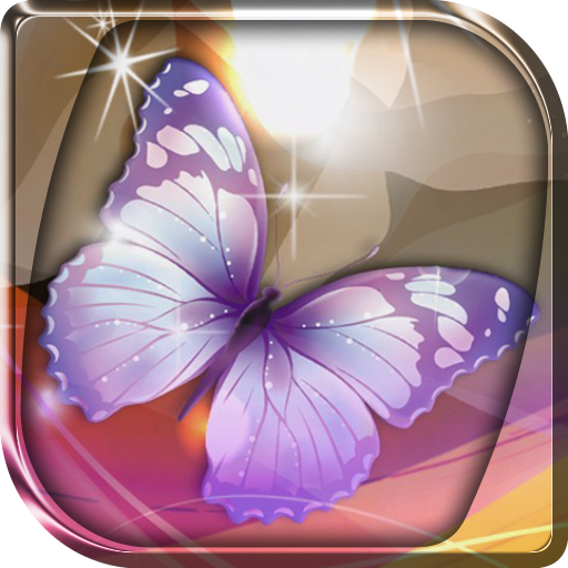 Glowing Butterflies Wallpaper