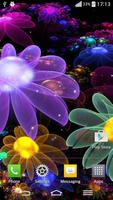 Glowing Flowers Live Wallpaper poster