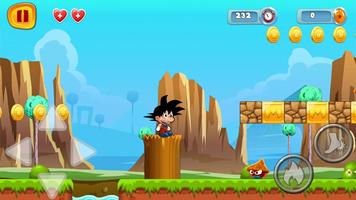 Saiyan Goku Jungle Adventures captura de pantalla 1