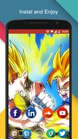 Goku vs Vegeta Ultra Instinc Wallpaper پوسٹر