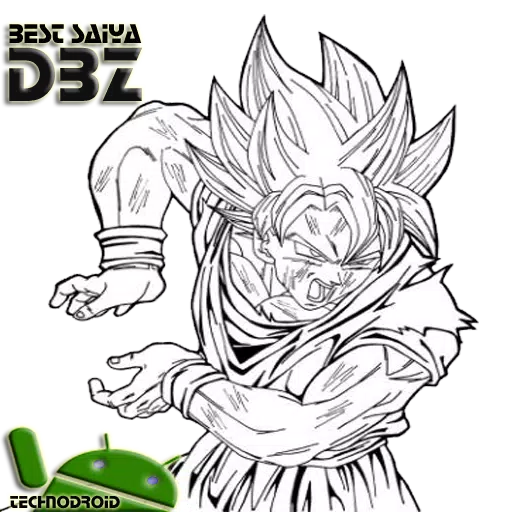 Sketches Son Goku Saiyan Best APK for Android Download