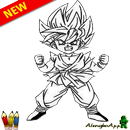 Sketches child goku super saiyan APK