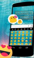 Ocean Emoji Keyboard Theme imagem de tela 1