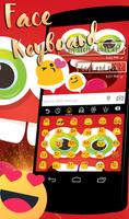 Funny Face Go Keyboard theme syot layar 1