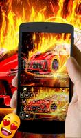 Burning red fire car keyboard PRO 截图 3