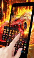 Burning red fire car keyboard PRO 截图 2