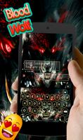 Blood Wolf Keyboard Theme постер