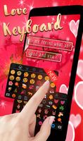 Sweet Neon love Red Kiss Keyboard theme screenshot 2