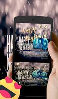 Happy New Year 2018 GO Keyboard Affiche