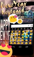 Happy New Year 2018 GO Keyboard Ekran Görüntüsü 1