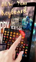 Happy New Year 2018 GO Keyboard Ekran Görüntüsü 2