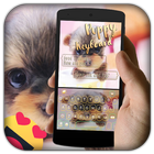 Lovely cute Dog Puppy Go Keyboard Theme simgesi