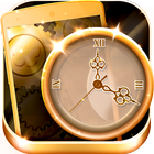 Gold Clock Live Wallpaper HD иконка