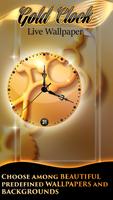 Gold Clock Live Wallpaper HD скриншот 1