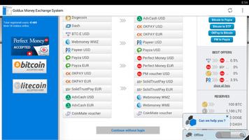 Goldux Money Exchange System ภาพหน้าจอ 1