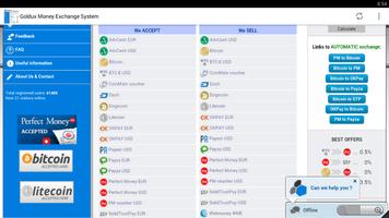 Goldux Money Exchange System capture d'écran 2