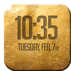 Gold Digital Clock icon