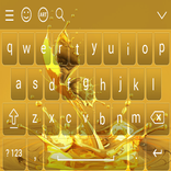 Shiny Gold Keyboard