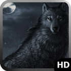 Black Wolf Wallpaper আইকন